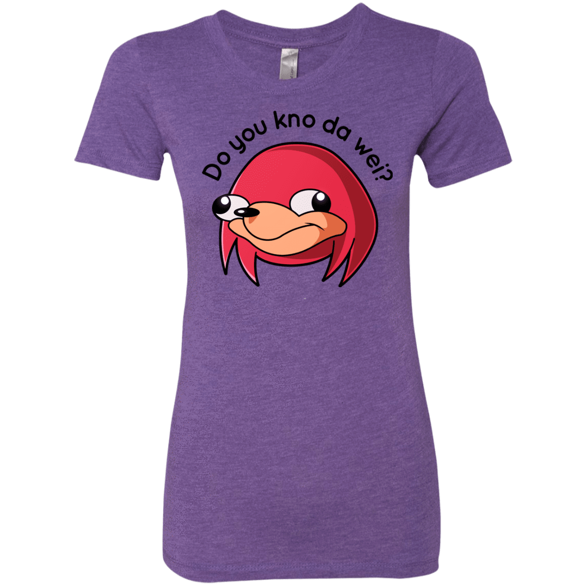 T-Shirts Purple Rush / Small Ugandan Knuckles Women's Triblend T-Shirt