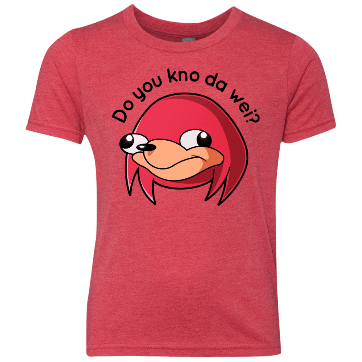 T-Shirts Vintage Red / YXS Ugandan Knuckles Youth Triblend T-Shirt