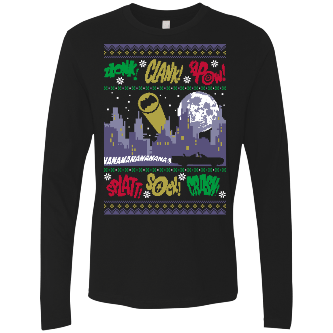 T-Shirts Black / Small UGLY BATMAN Men's Premium Long Sleeve