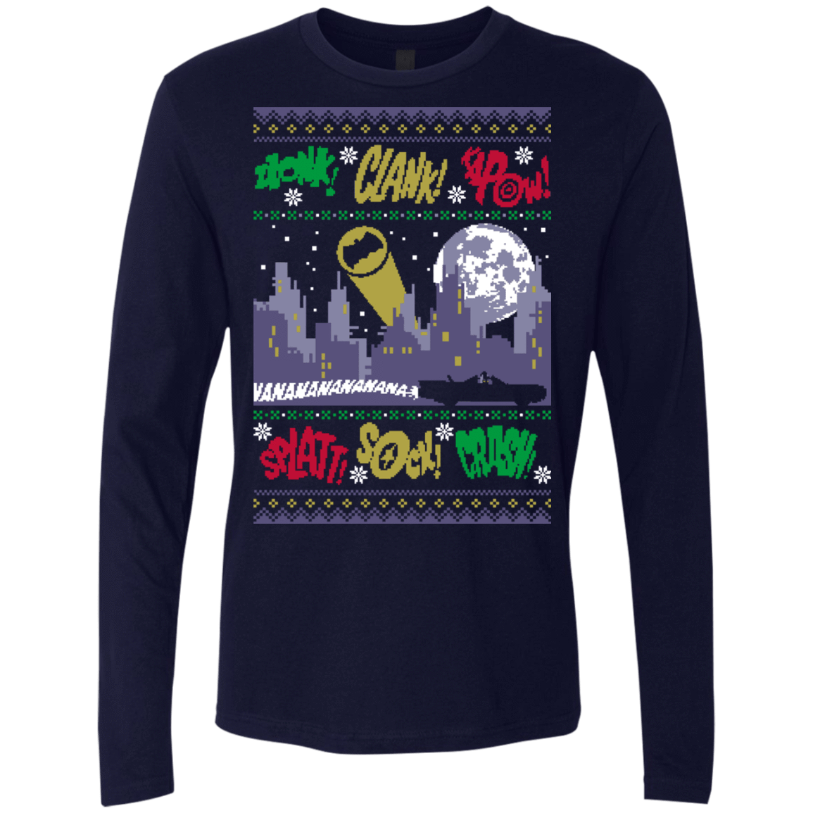 T-Shirts Midnight Navy / Small UGLY BATMAN Men's Premium Long Sleeve