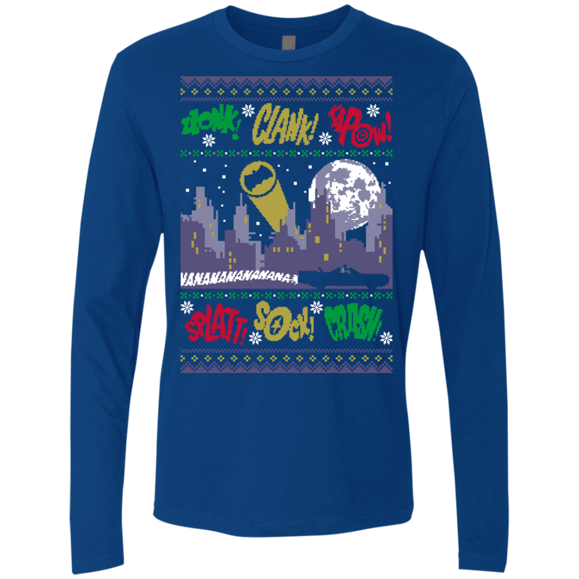 T-Shirts Royal / Small UGLY BATMAN Men's Premium Long Sleeve