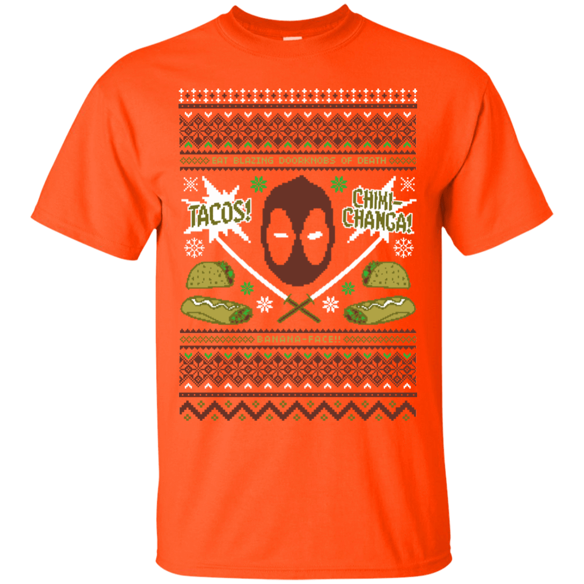 T-Shirts Orange / Small Ugly Deadpool T-Shirt
