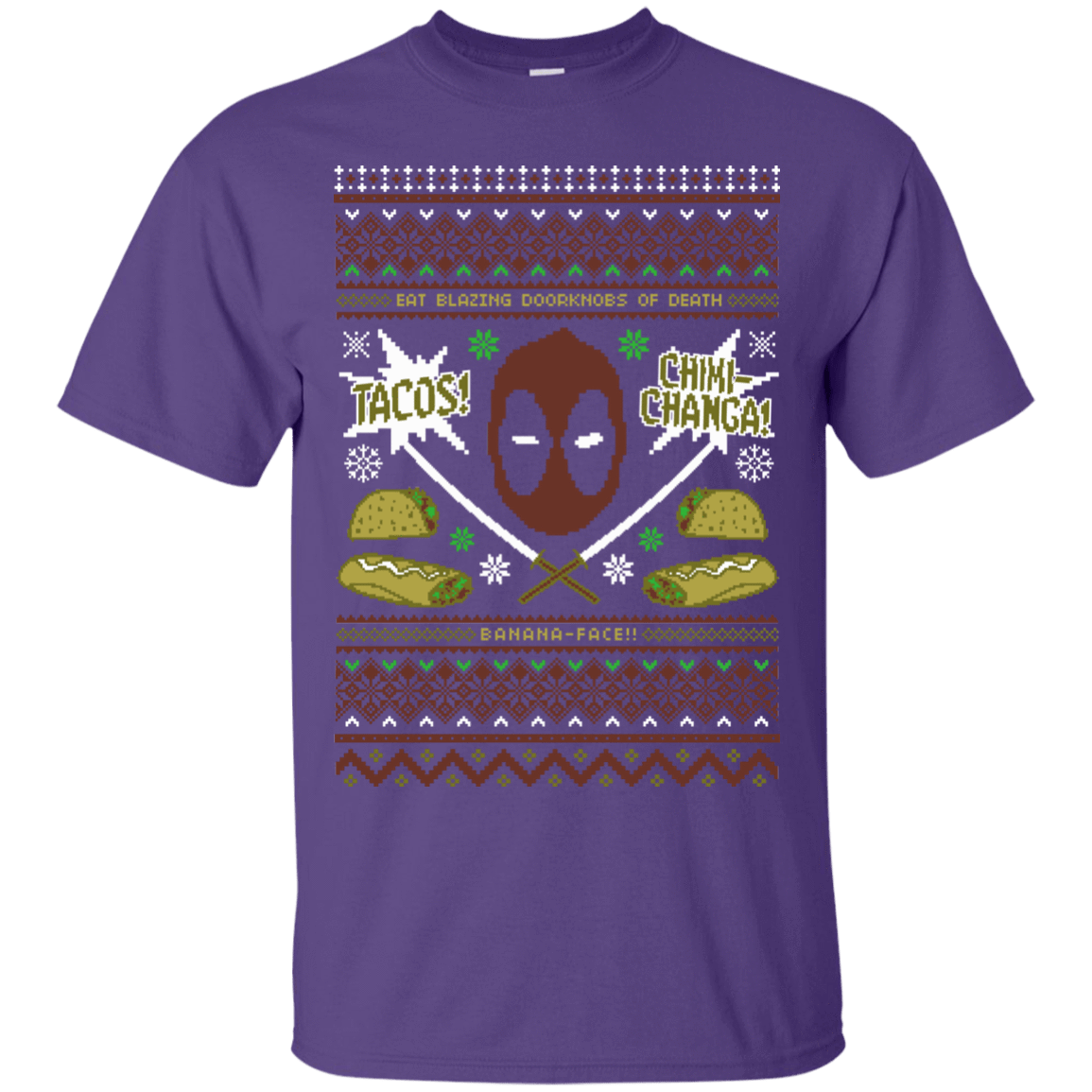 T-Shirts Purple / Small Ugly Deadpool T-Shirt