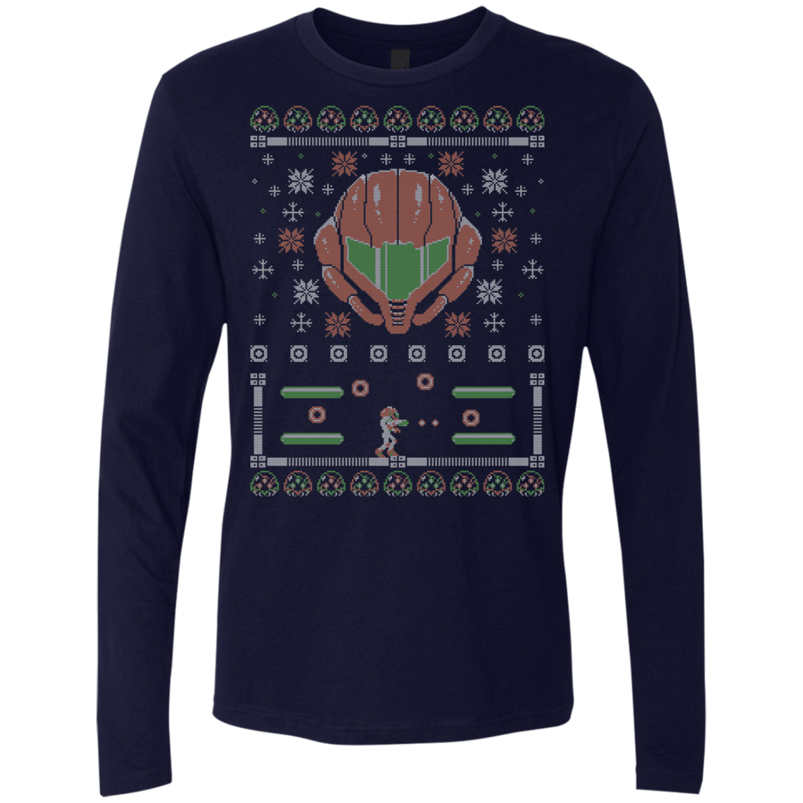 T-Shirts Midnight Navy / Small Ugly Samus Sweater Men's Premium Long Sleeve
