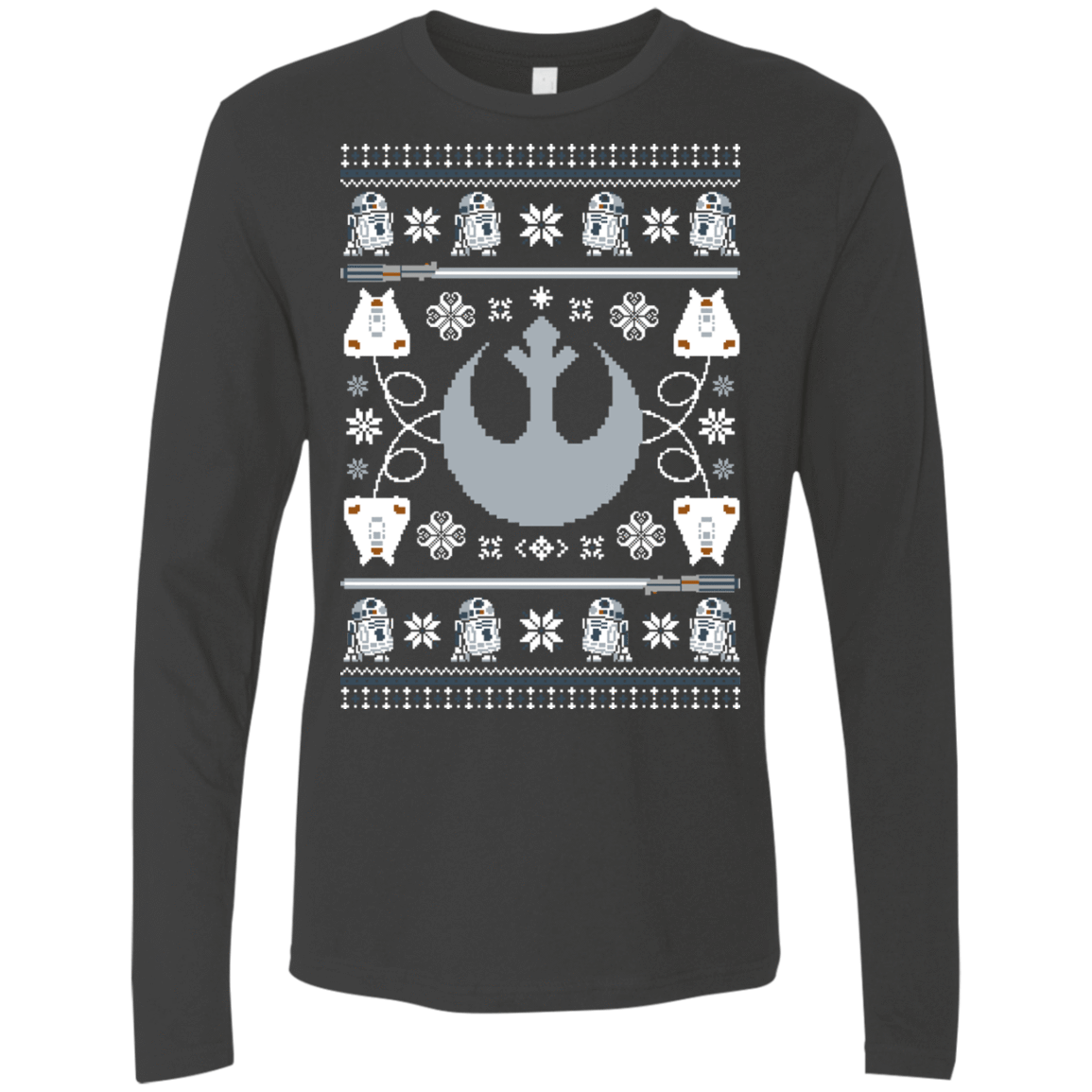 T-Shirts Heavy Metal / Small UGLY STAR WARS ALLIANCE Men's Premium Long Sleeve