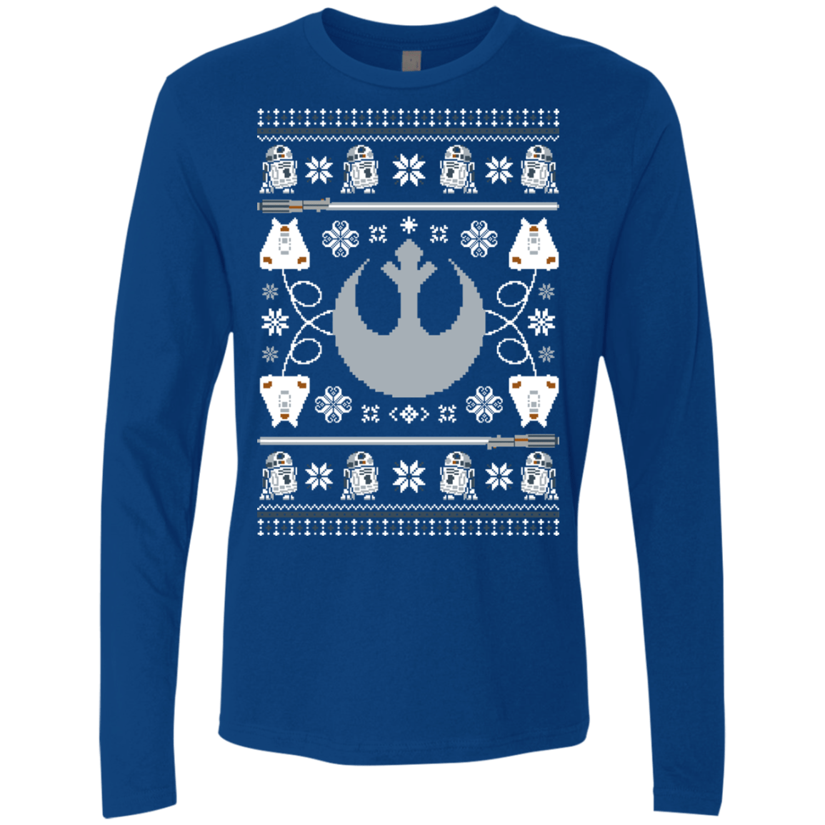 T-Shirts Royal / Small UGLY STAR WARS ALLIANCE Men's Premium Long Sleeve
