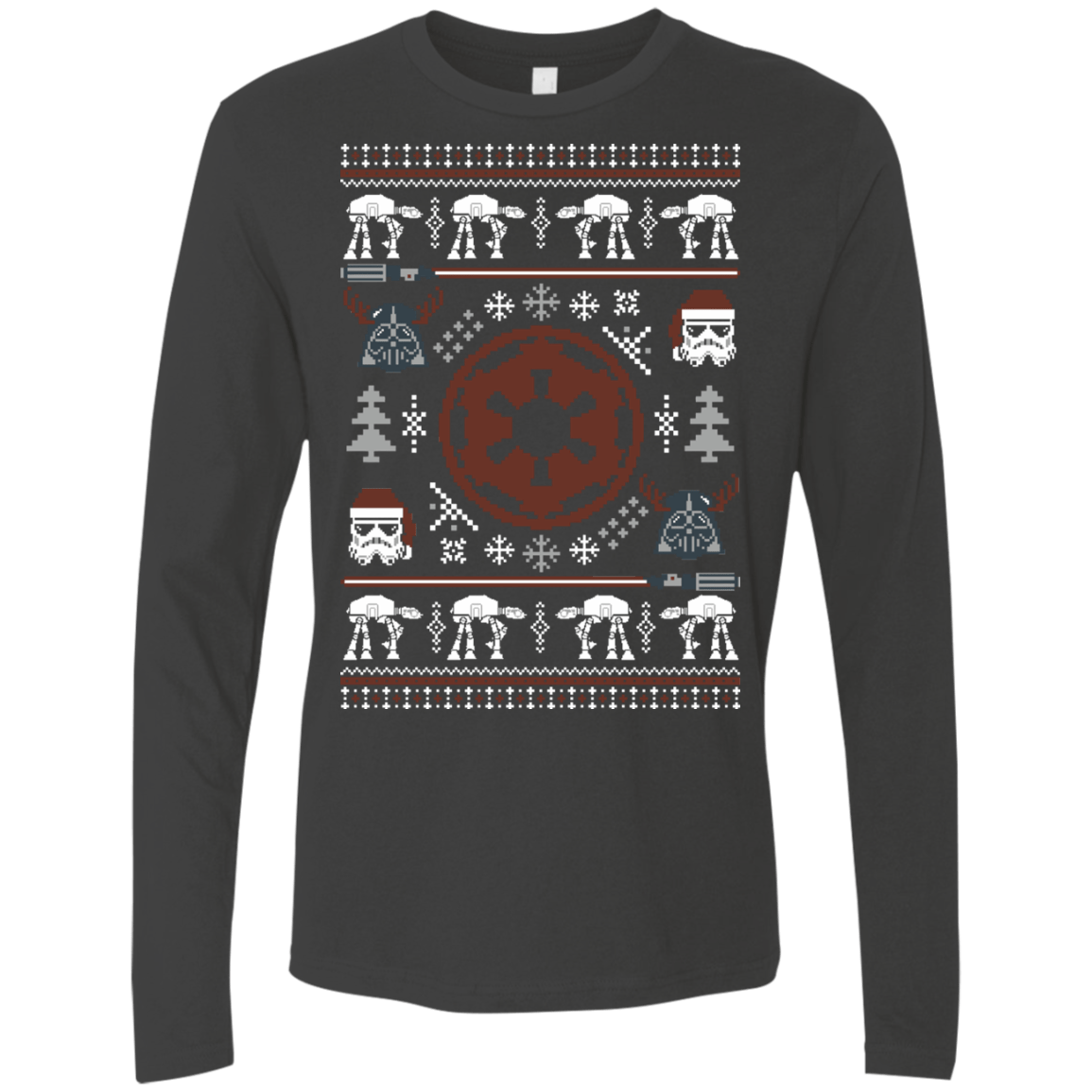 T-Shirts Heavy Metal / Small UGLY STAR WARS EMPIRE Men's Premium Long Sleeve