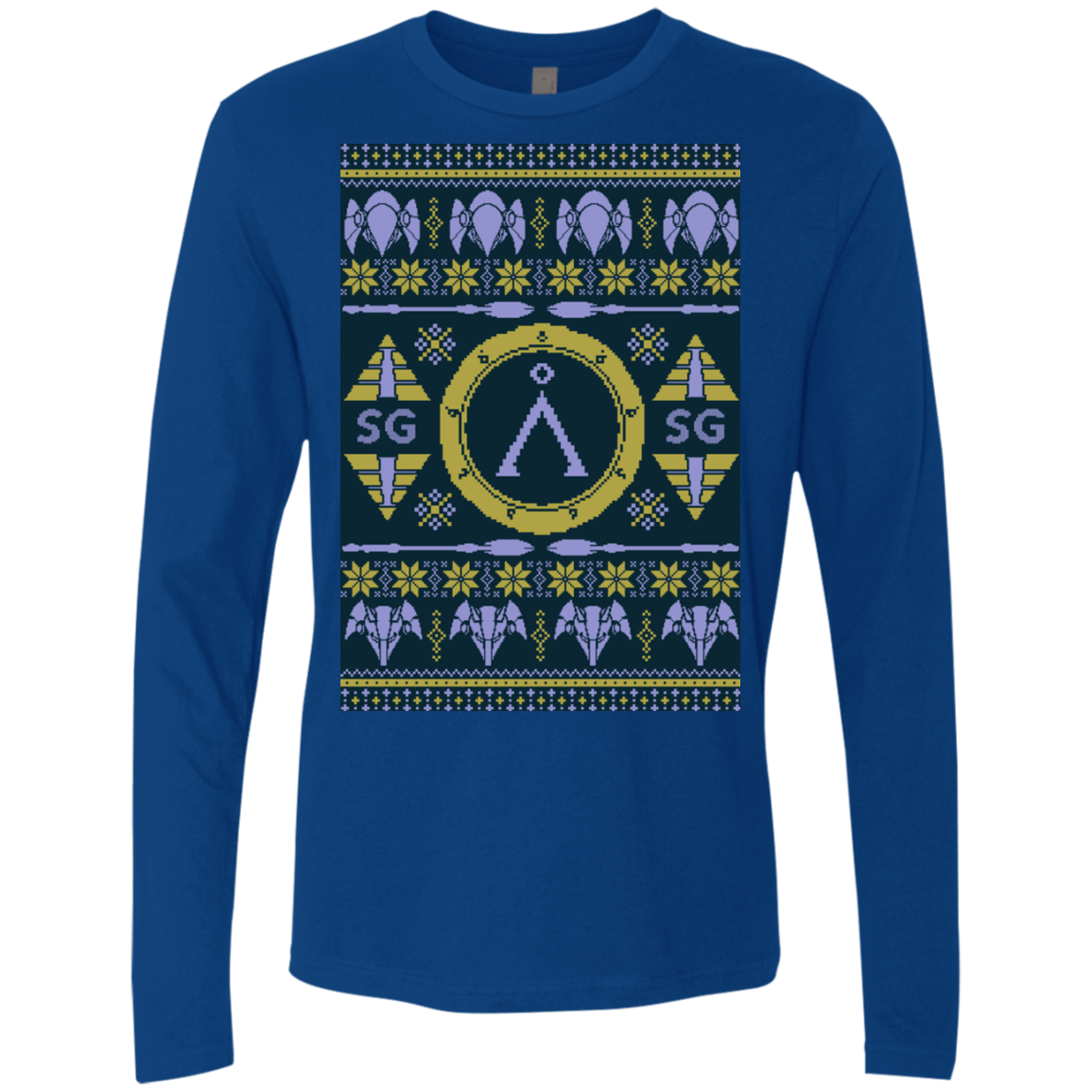 T-Shirts Royal / Small UGLY STARGATE Men's Premium Long Sleeve
