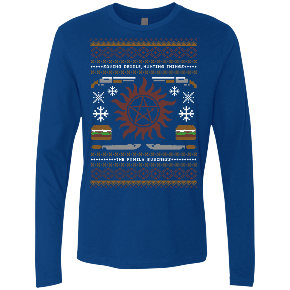 T-Shirts Royal / Small UGLY SUPERNATURAL Men's Premium Long Sleeve