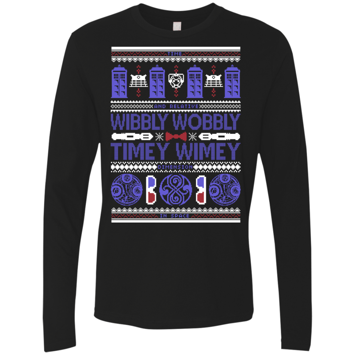 T-Shirts Black / Small Ugly Who Men's Premium Long Sleeve