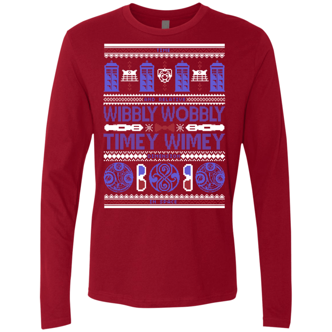 T-Shirts Cardinal / Small Ugly Who Men's Premium Long Sleeve