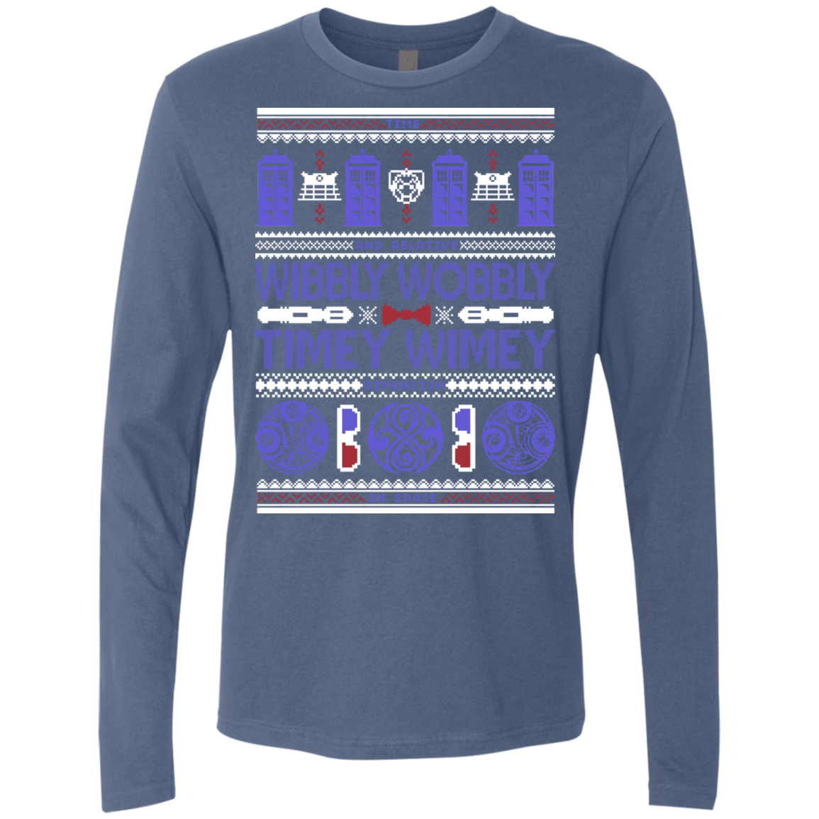 T-Shirts Indigo / Small Ugly Who Men's Premium Long Sleeve