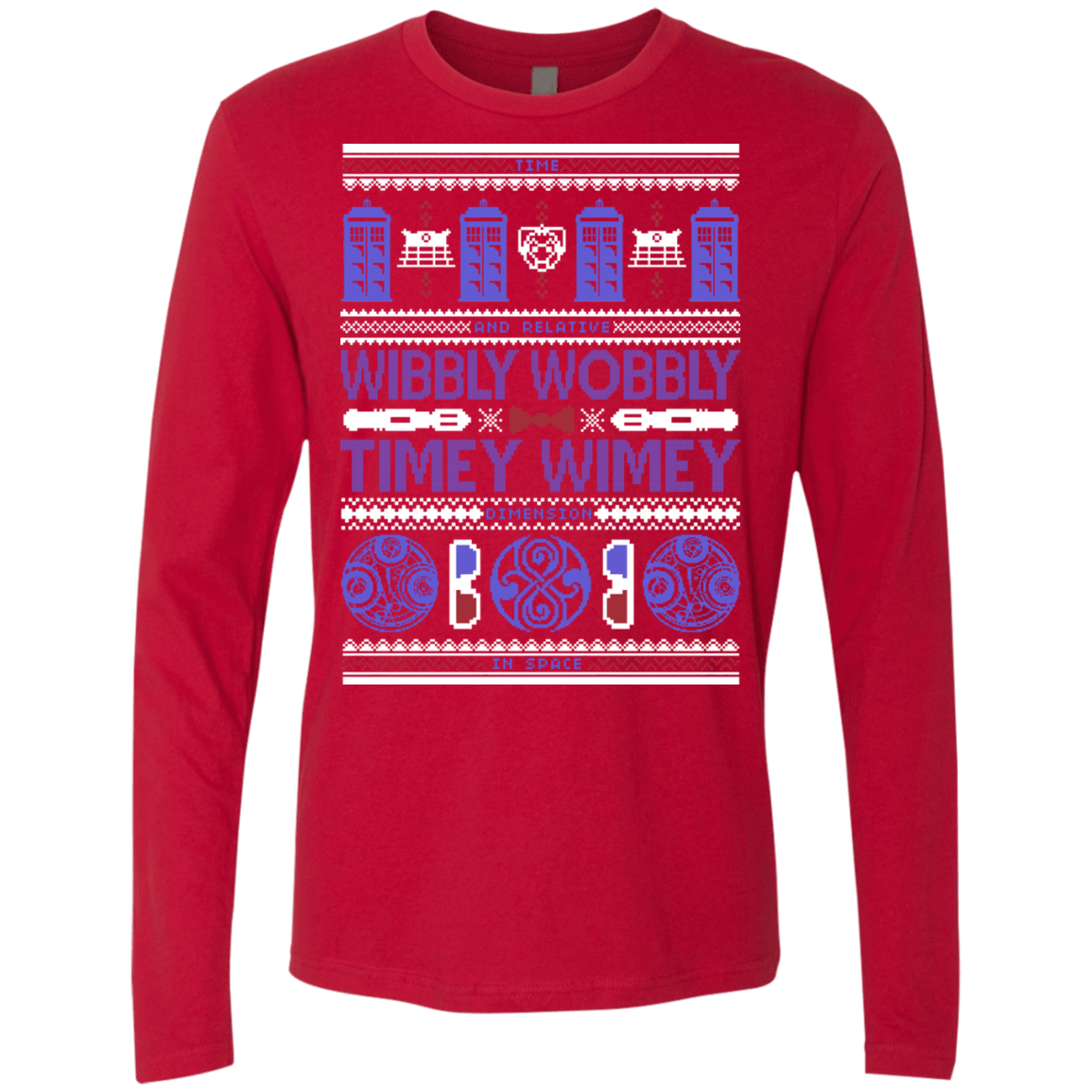 T-Shirts Red / Small Ugly Who Men's Premium Long Sleeve