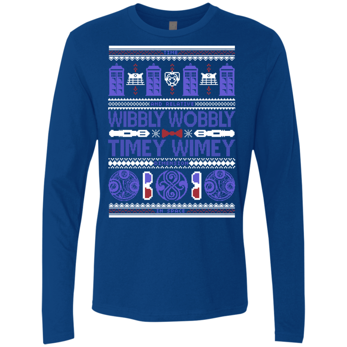 T-Shirts Royal / Small Ugly Who Men's Premium Long Sleeve