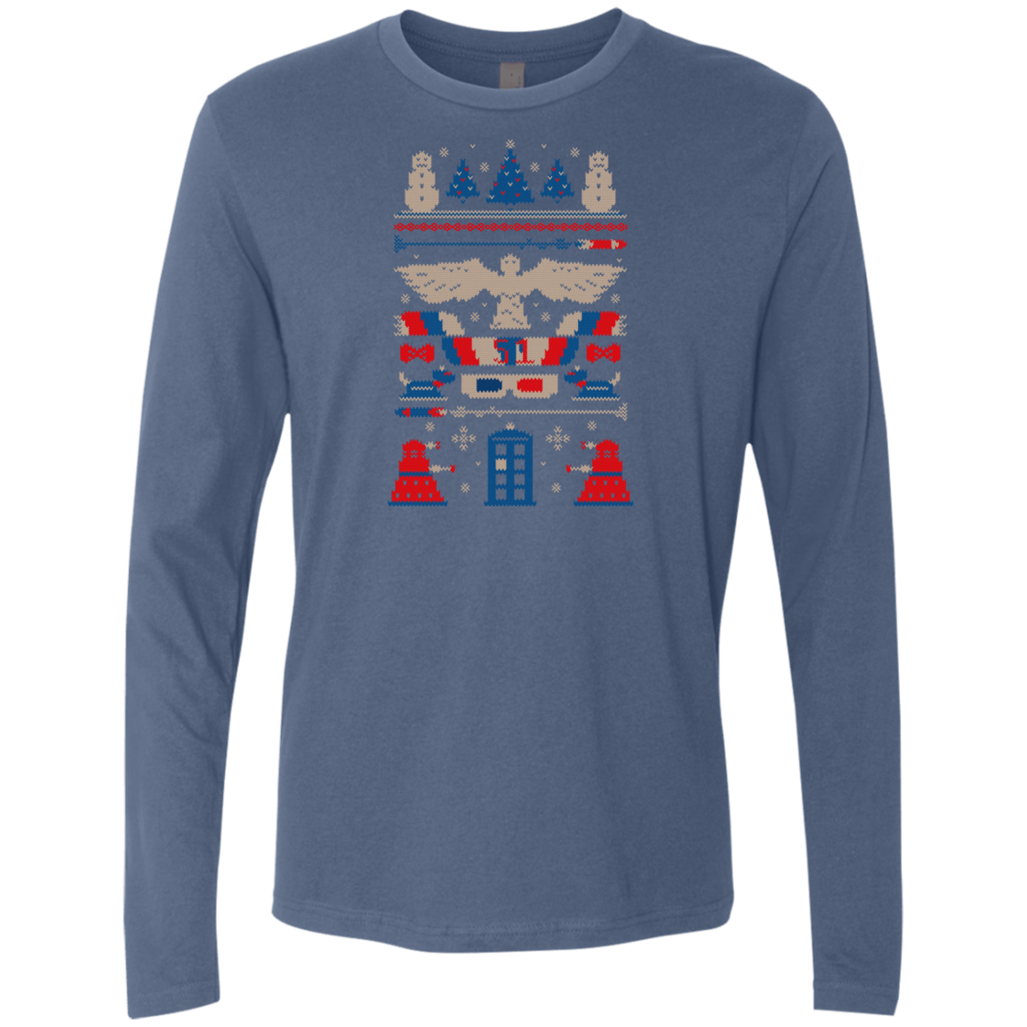 T-Shirts Indigo / Small Ugly Who Sweater Men's Premium Long Sleeve