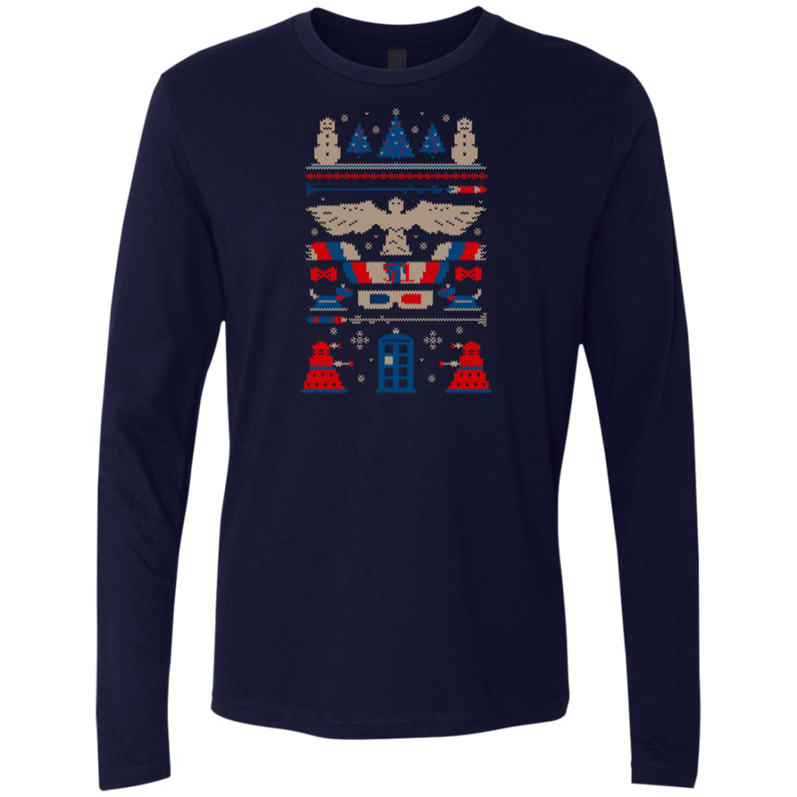 T-Shirts Midnight Navy / Small Ugly Who Sweater Men's Premium Long Sleeve