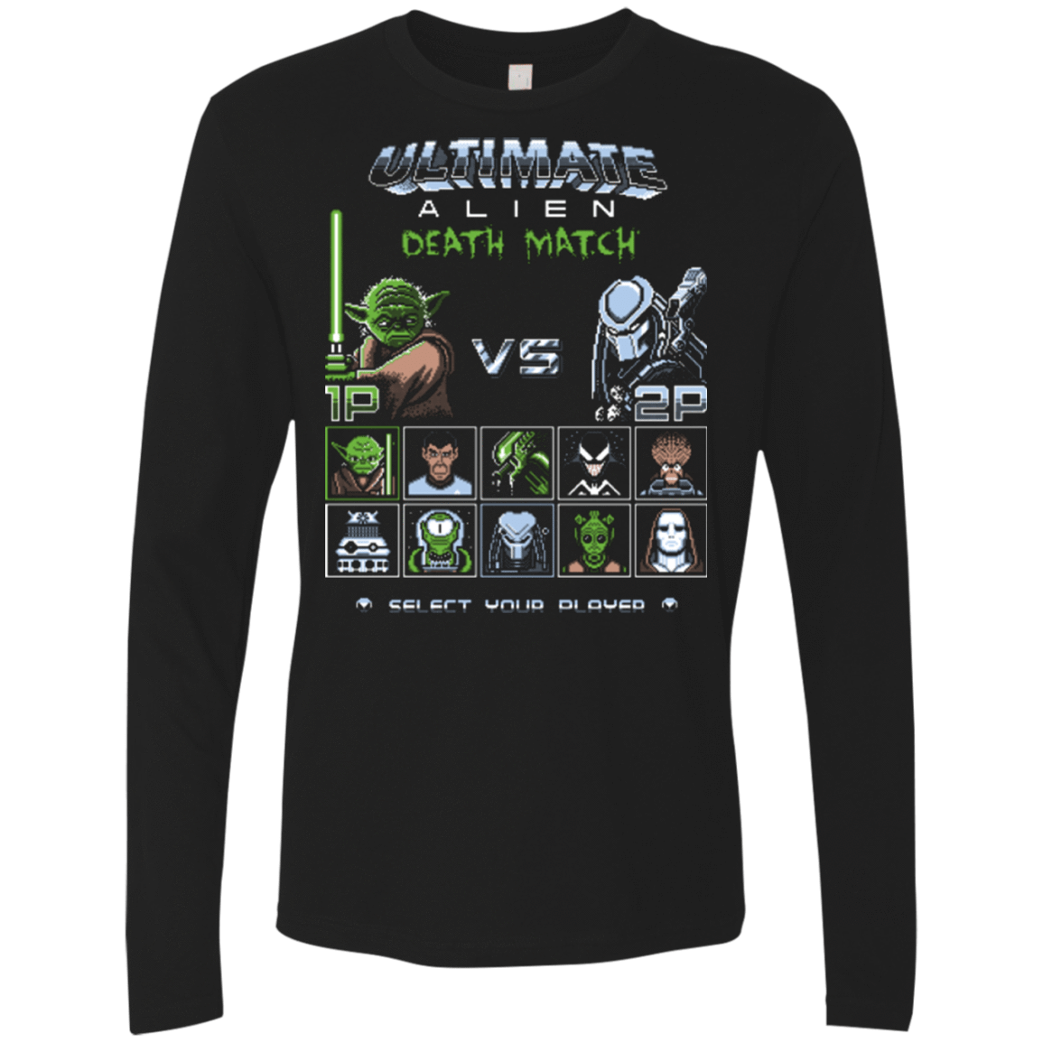 T-Shirts Black / S Ultimate Alien Deathmatch Men's Premium Long Sleeve