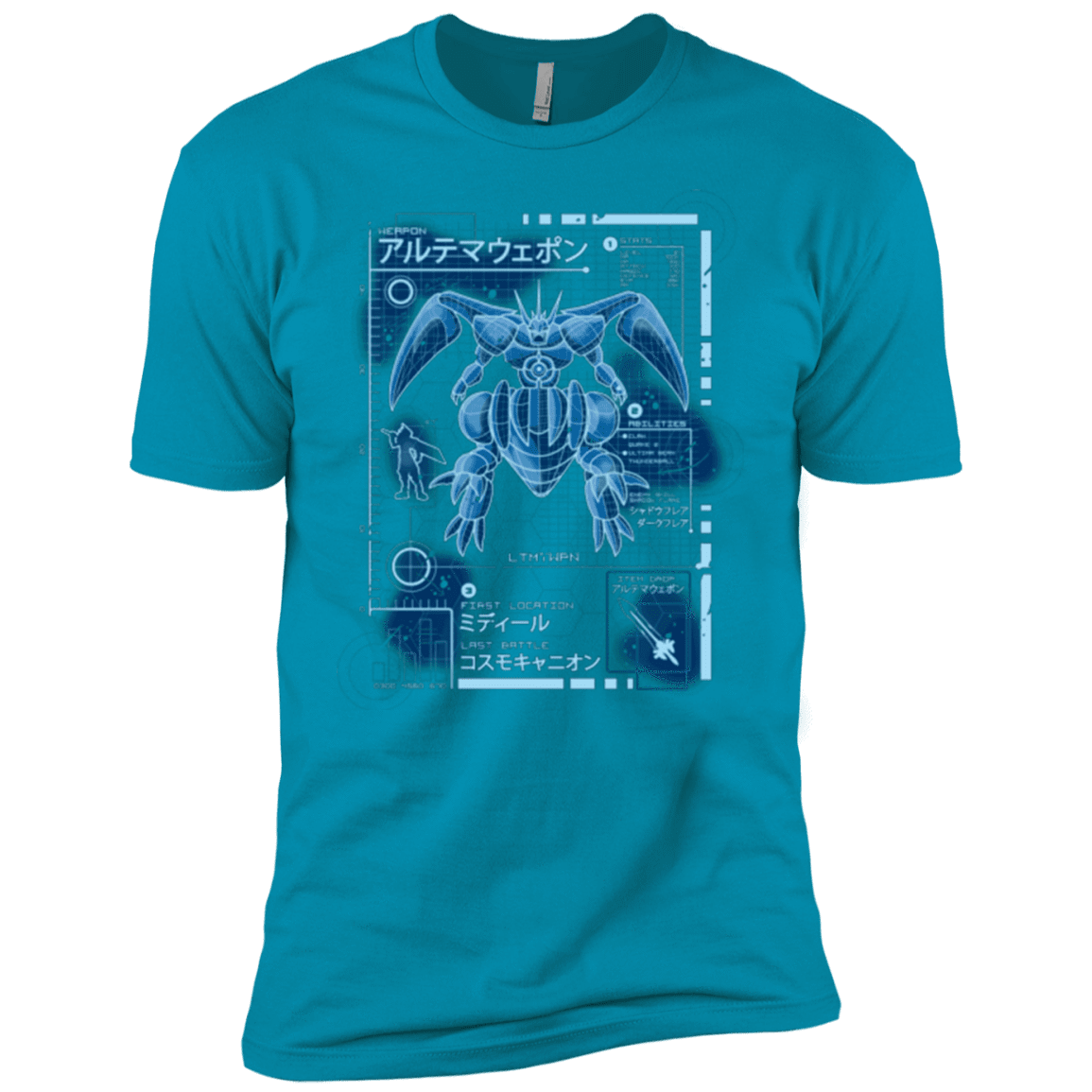 T-Shirts Turquoise / YXS ULTIMATE BLUE PRINT Boys Premium T-Shirt