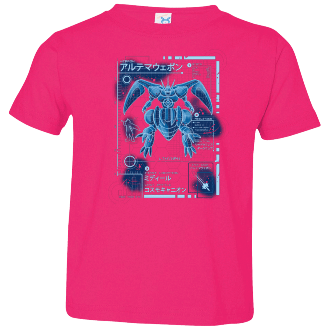 T-Shirts Hot Pink / 2T ULTIMATE BLUE PRINT Toddler Premium T-Shirt