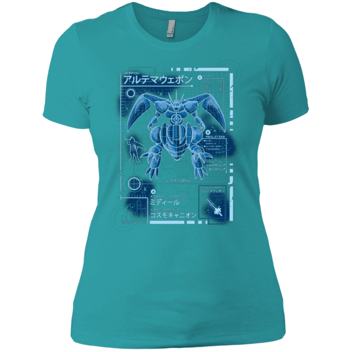 T-Shirts Tahiti Blue / X-Small ULTIMATE BLUE PRINT Women's Premium T-Shirt
