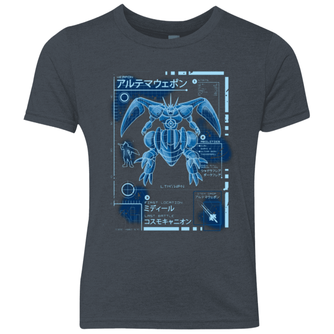 T-Shirts Vintage Navy / YXS ULTIMATE BLUE PRINT Youth Triblend T-Shirt