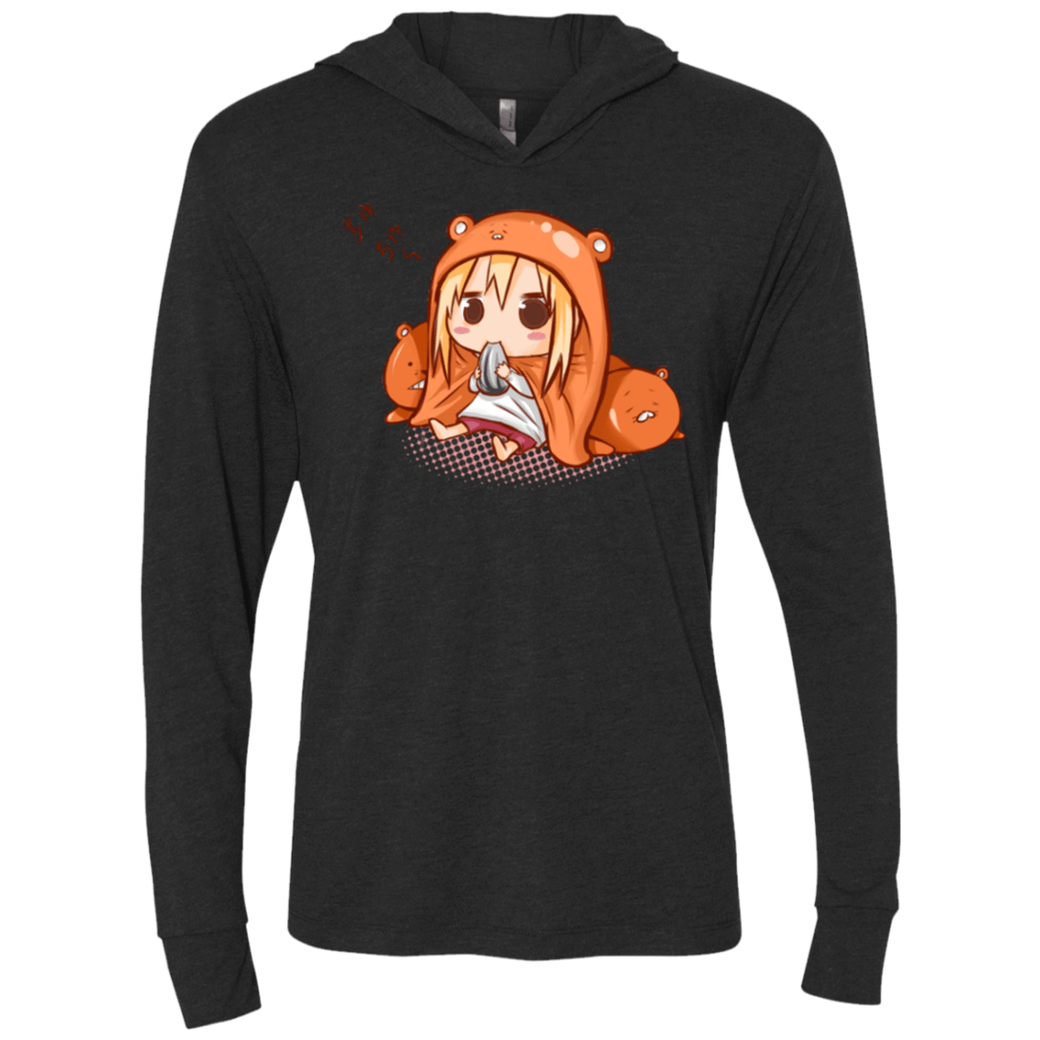 T-Shirts Vintage Black / X-Small Umaru Chan Triblend Long Sleeve Hoodie Tee