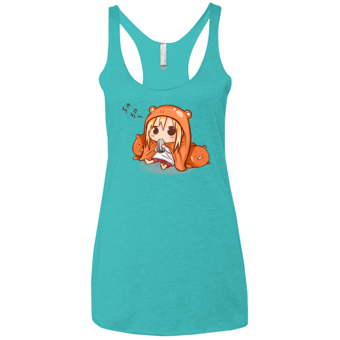 T-Shirts Tahiti Blue / X-Small Umaru Chan Women's Triblend Racerback Tank