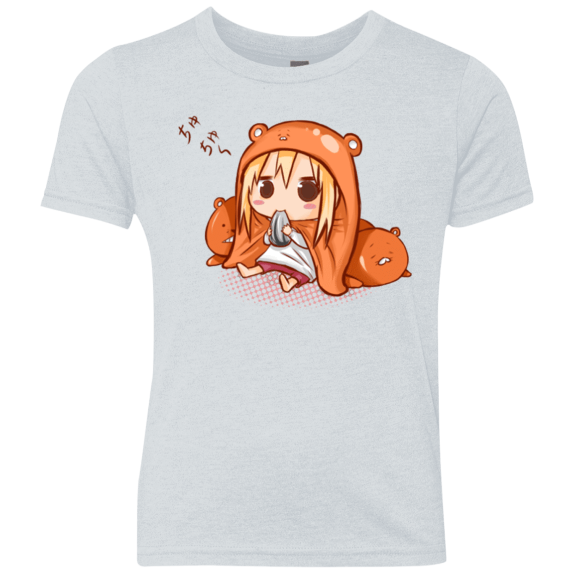 T-Shirts Heather White / YXS Umaru Chan Youth Triblend T-Shirt