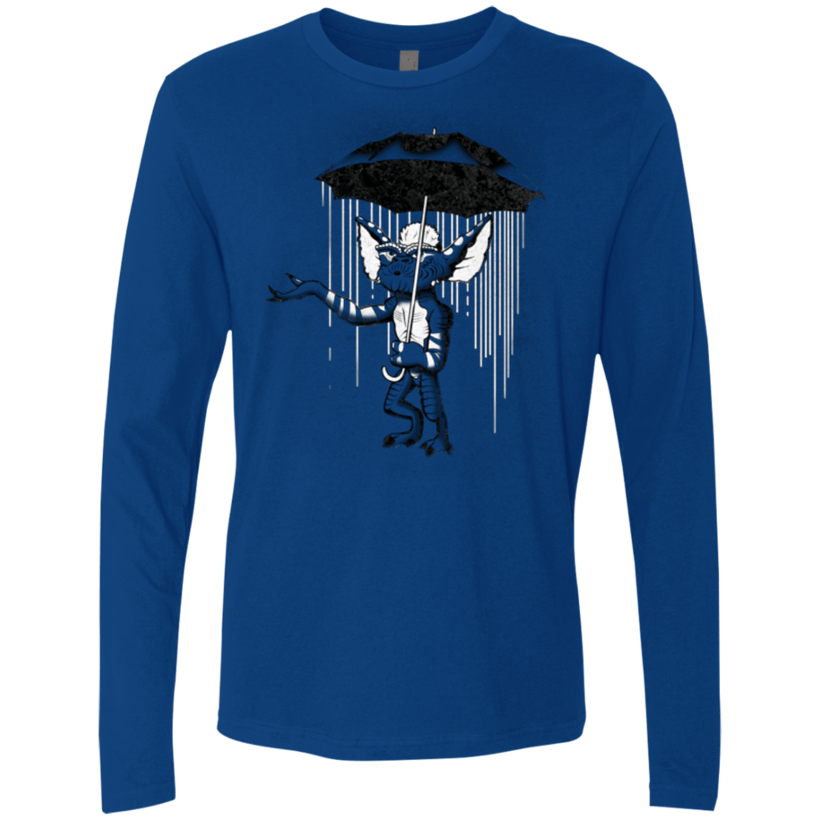 T-Shirts Royal / Small Umbrella Banksy Men's Premium Long Sleeve