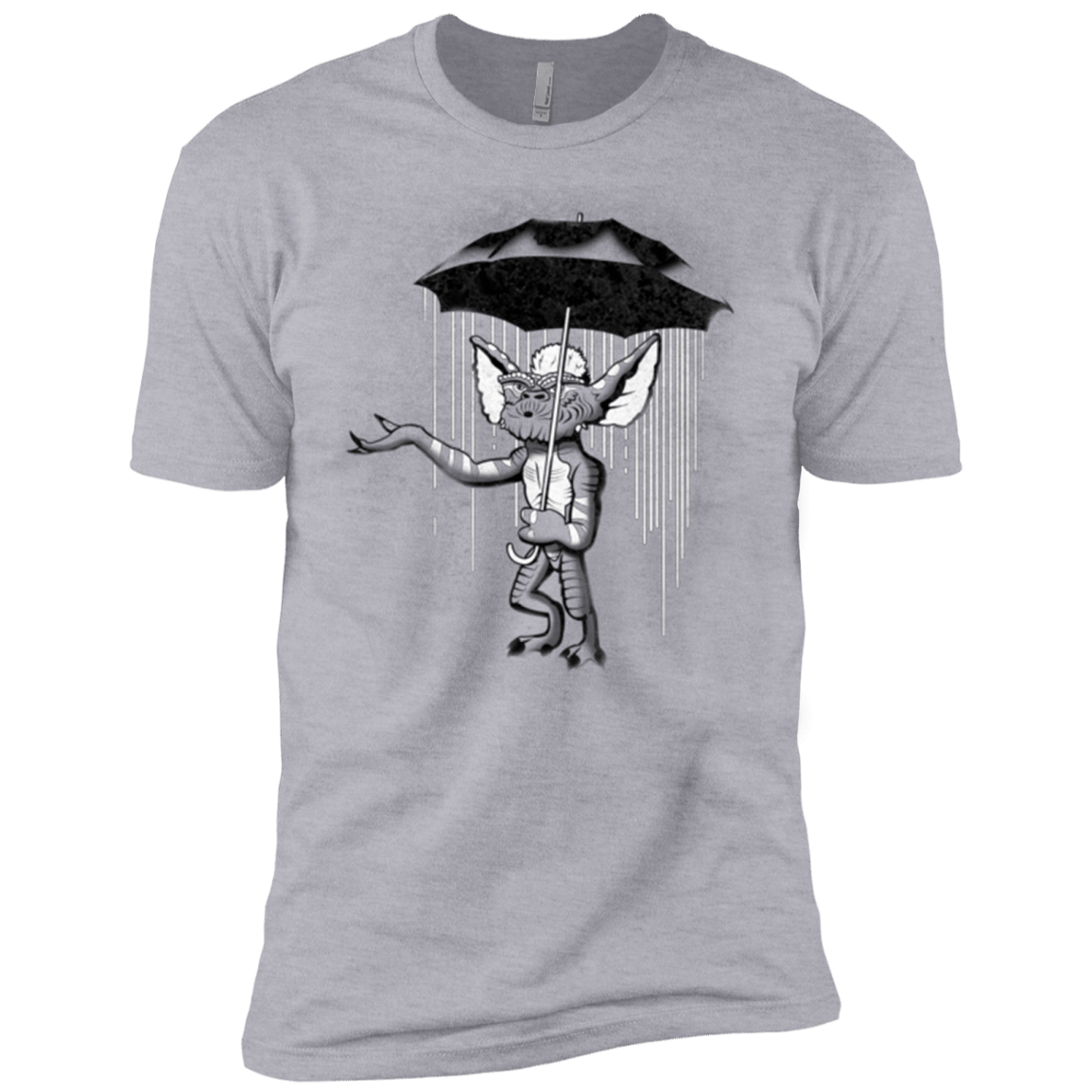 T-Shirts Heather Grey / X-Small Umbrella Banksy Men's Premium T-Shirt