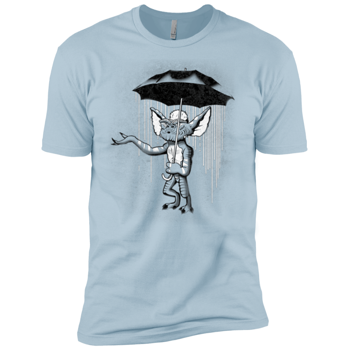 T-Shirts Light Blue / X-Small Umbrella Banksy Men's Premium T-Shirt