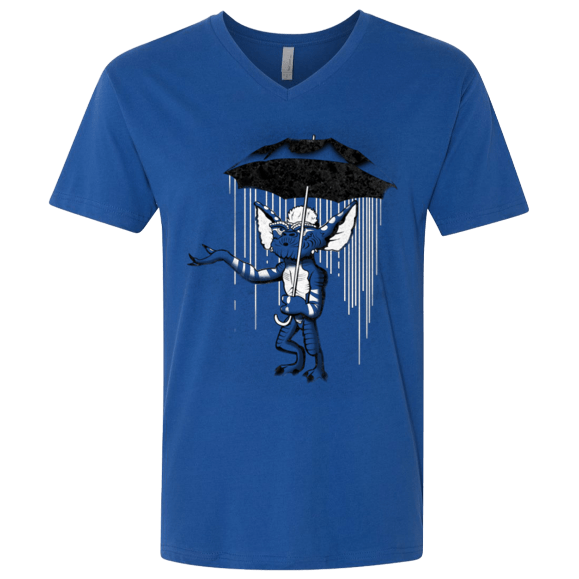 T-Shirts Royal / X-Small Umbrella Banksy Men's Premium V-Neck