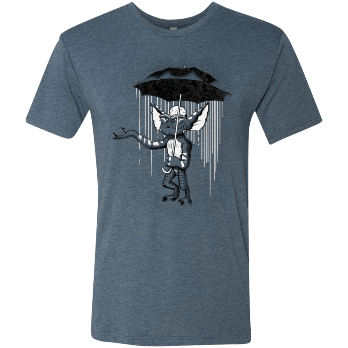 T-Shirts Indigo / Small Umbrella Banksy Men's Triblend T-Shirt