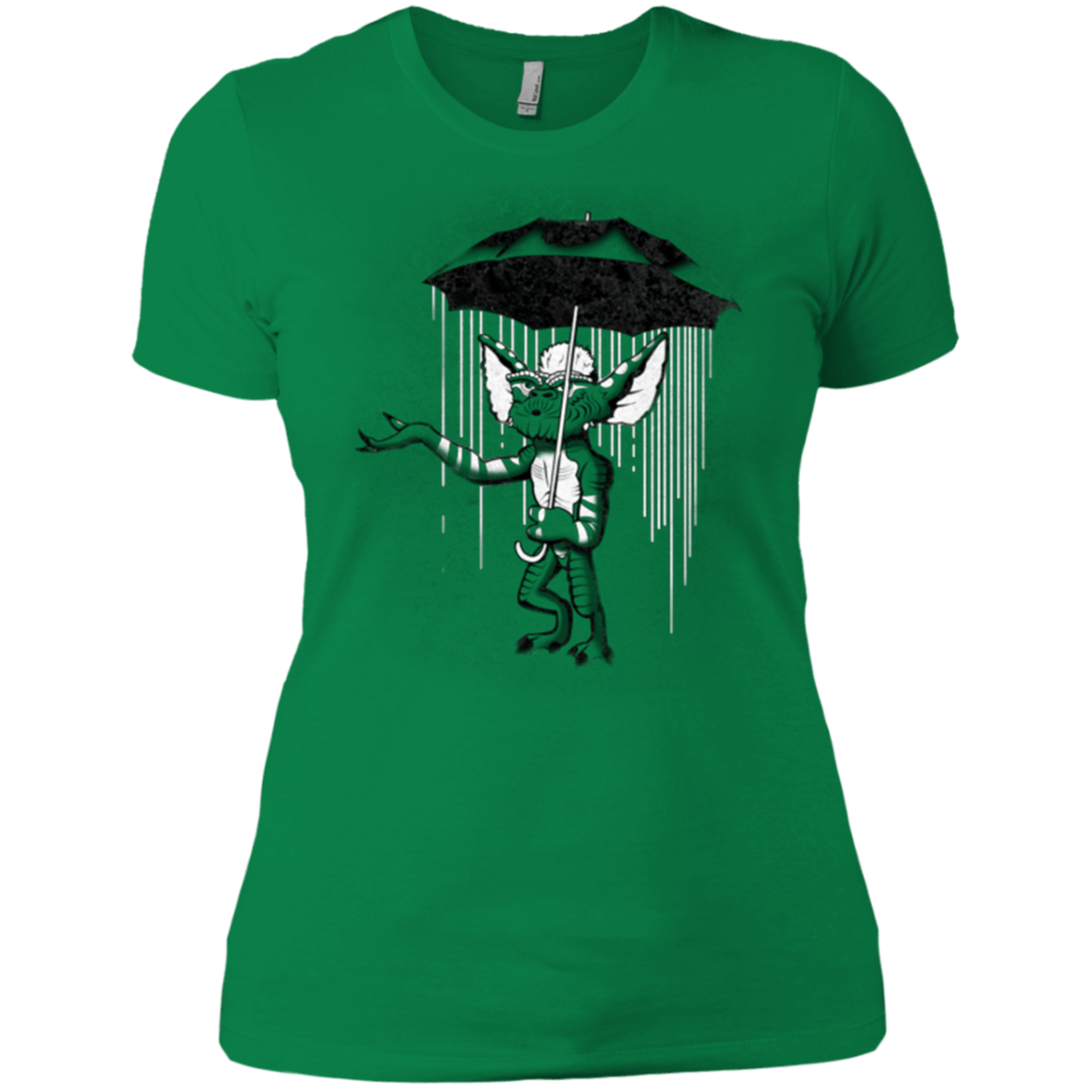 T-Shirts Kelly Green / X-Small Umbrella Banksy Women's Premium T-Shirt