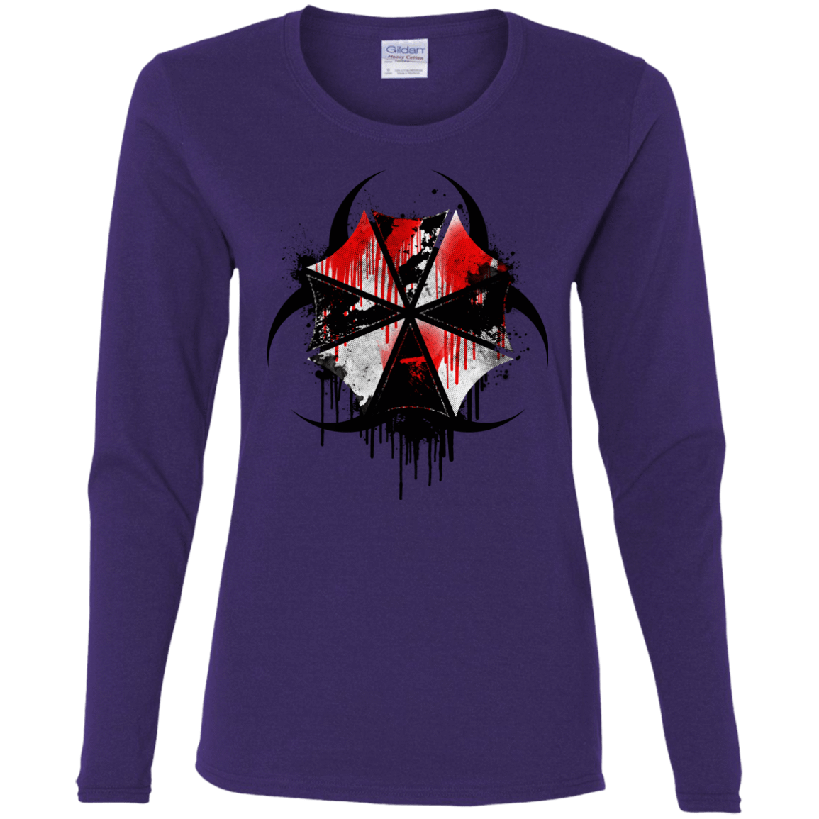 T-Shirts Purple / S Umbrella Corp Women's Long Sleeve T-Shirt