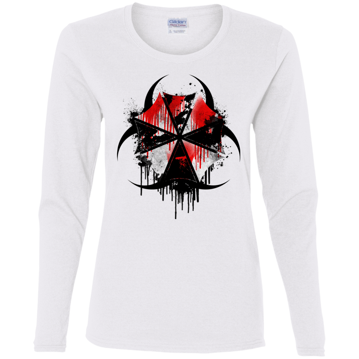 T-Shirts White / S Umbrella Corp Women's Long Sleeve T-Shirt