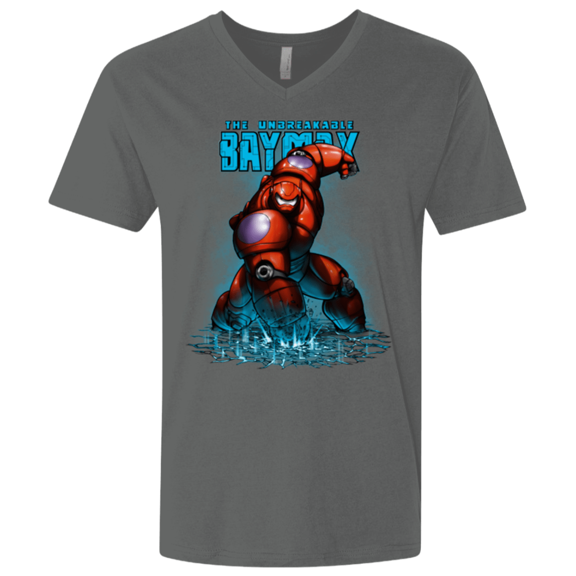 T-Shirts Heavy Metal / X-Small Unbreakable Hero Men's Premium V-Neck