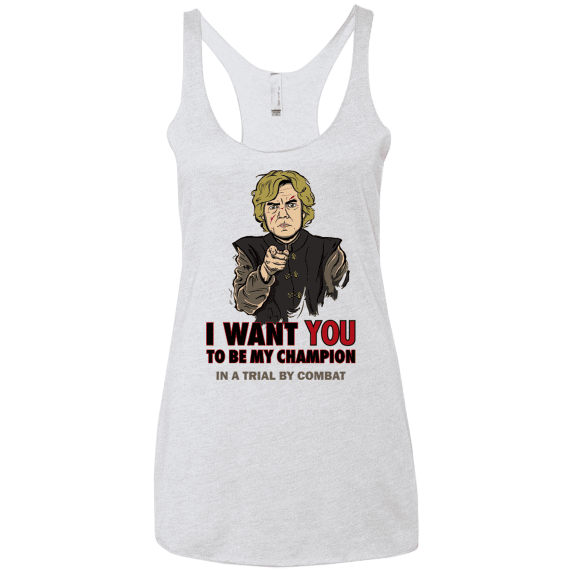 T-Shirts Heather White / X-Small Uncle Imp Women's Triblend Racerback Tank