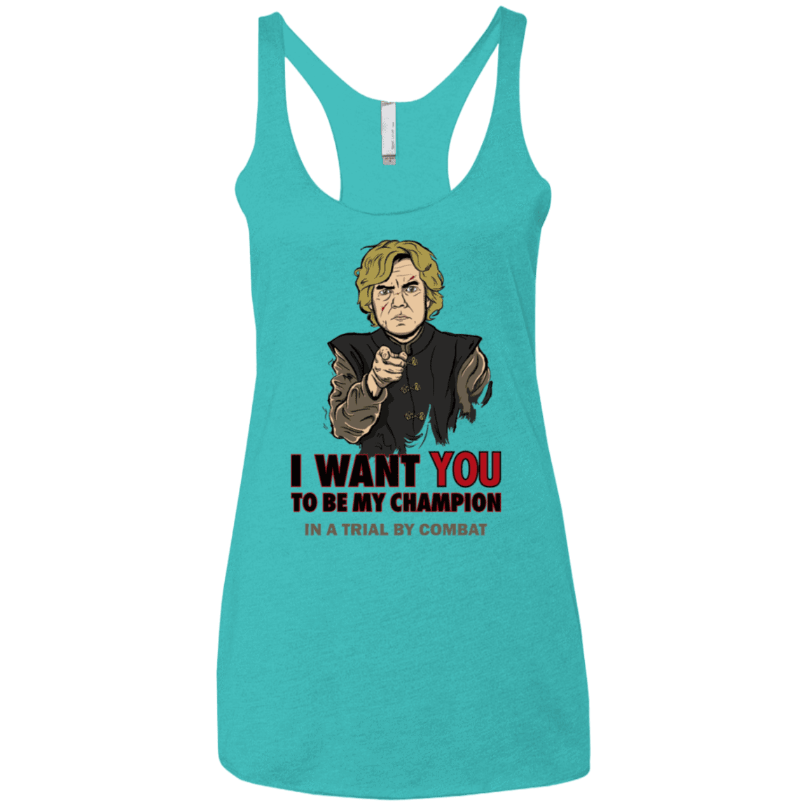 T-Shirts Tahiti Blue / X-Small Uncle Imp Women's Triblend Racerback Tank