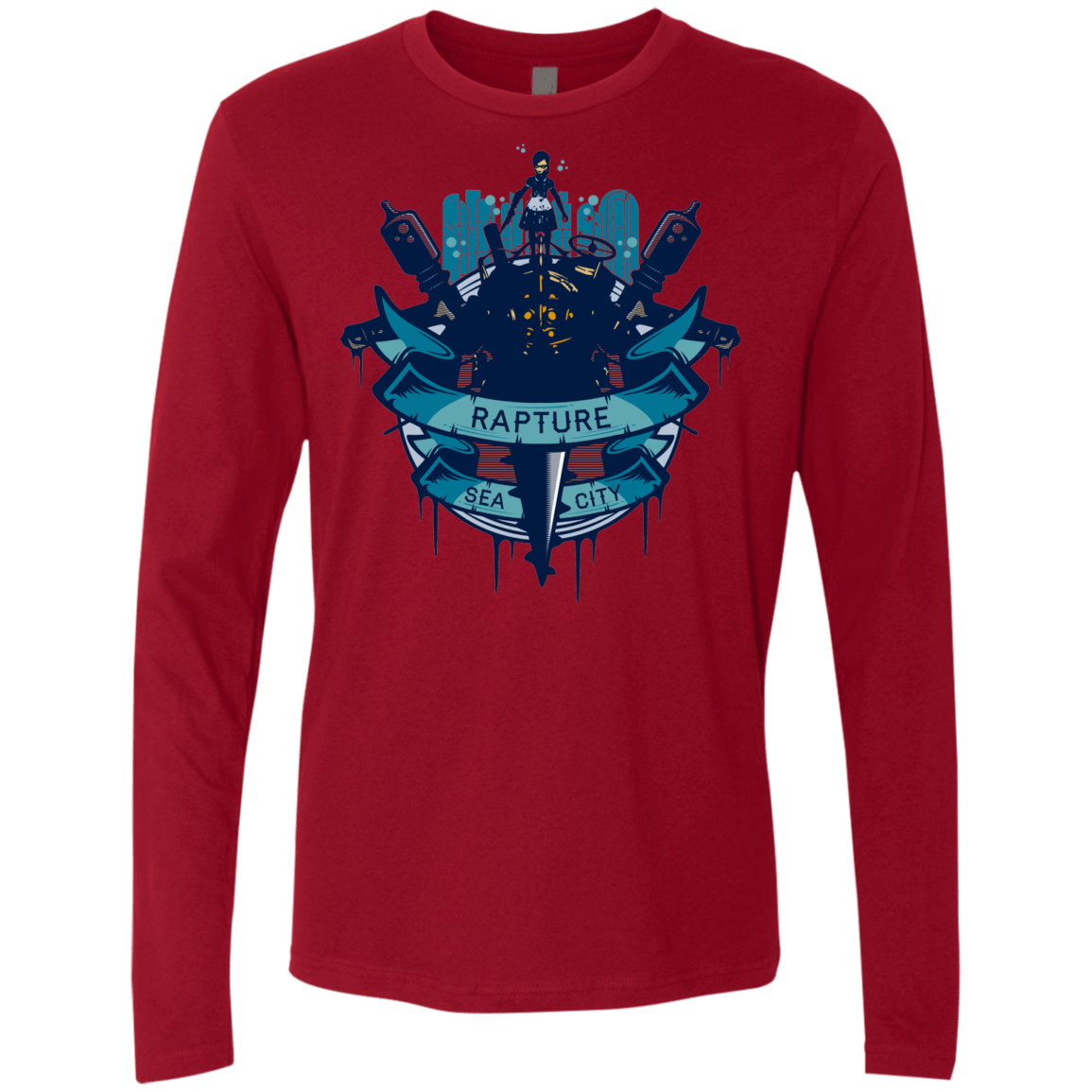 T-Shirts Cardinal / S Under The Sea Men's Premium Long Sleeve
