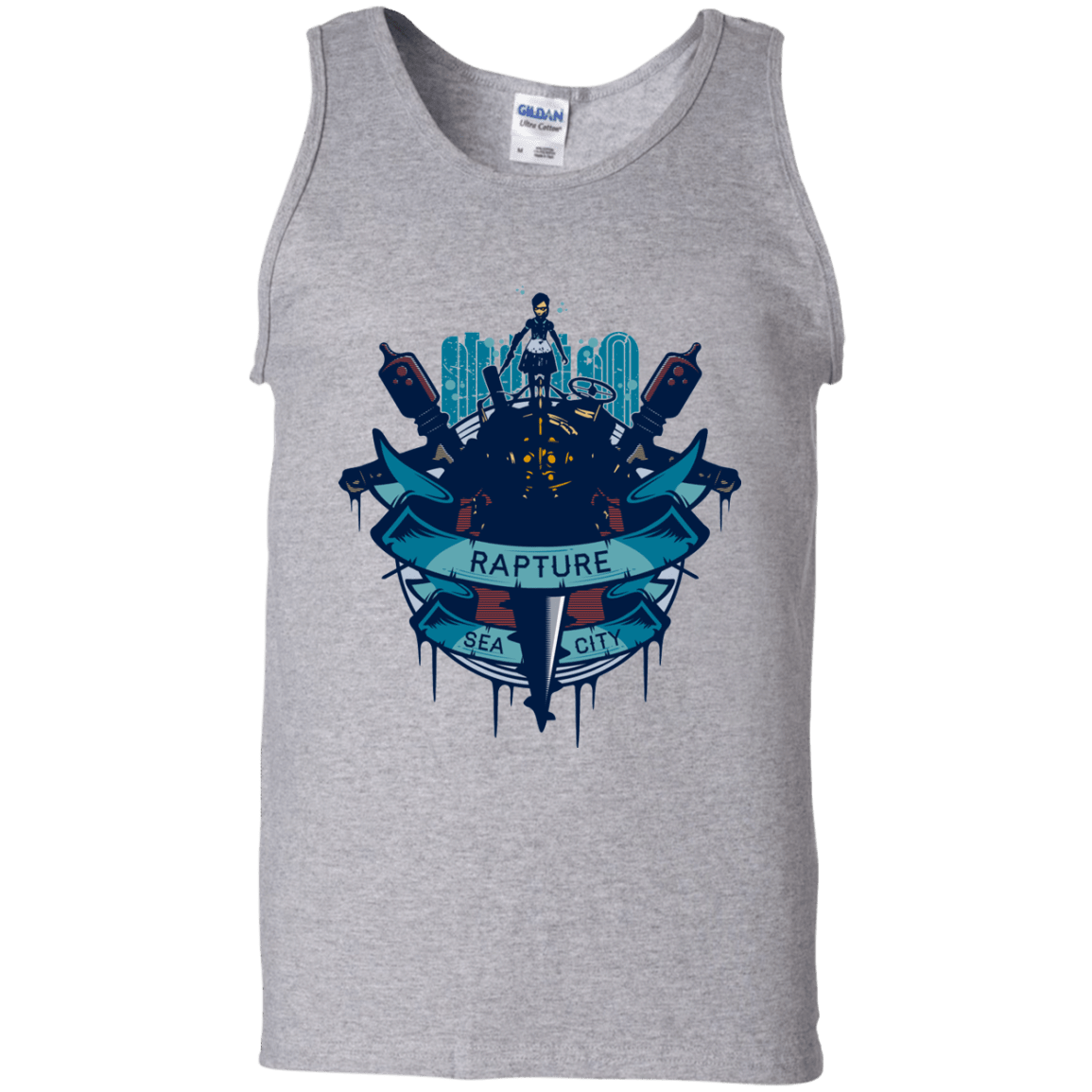 T-Shirts Sport Grey / S Under The Sea Men's Tank Top
