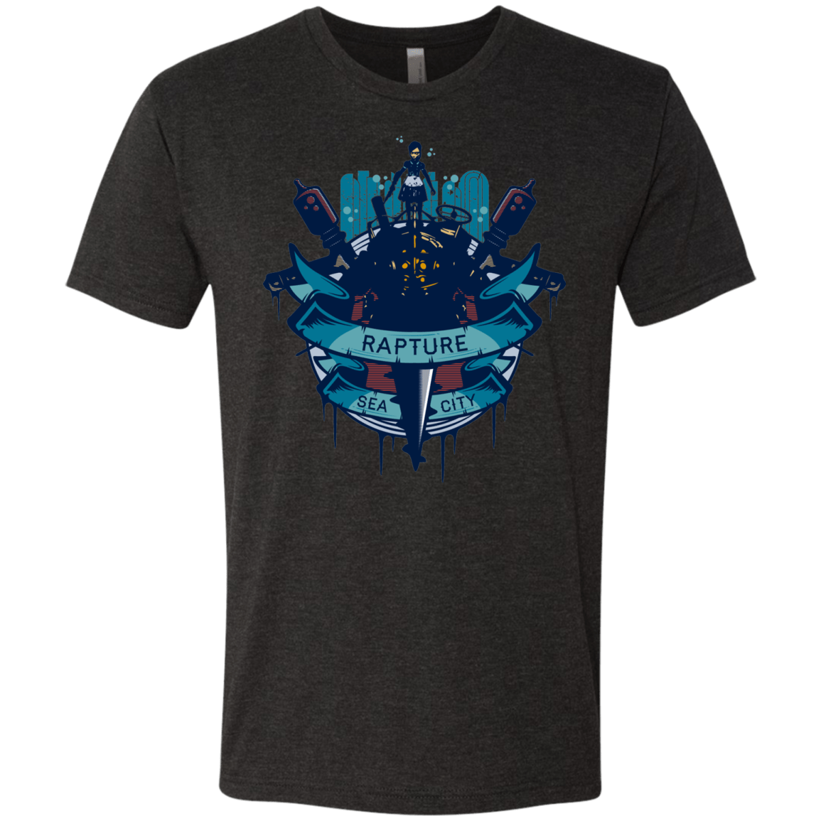 T-Shirts Vintage Black / S Under The Sea Men's Triblend T-Shirt