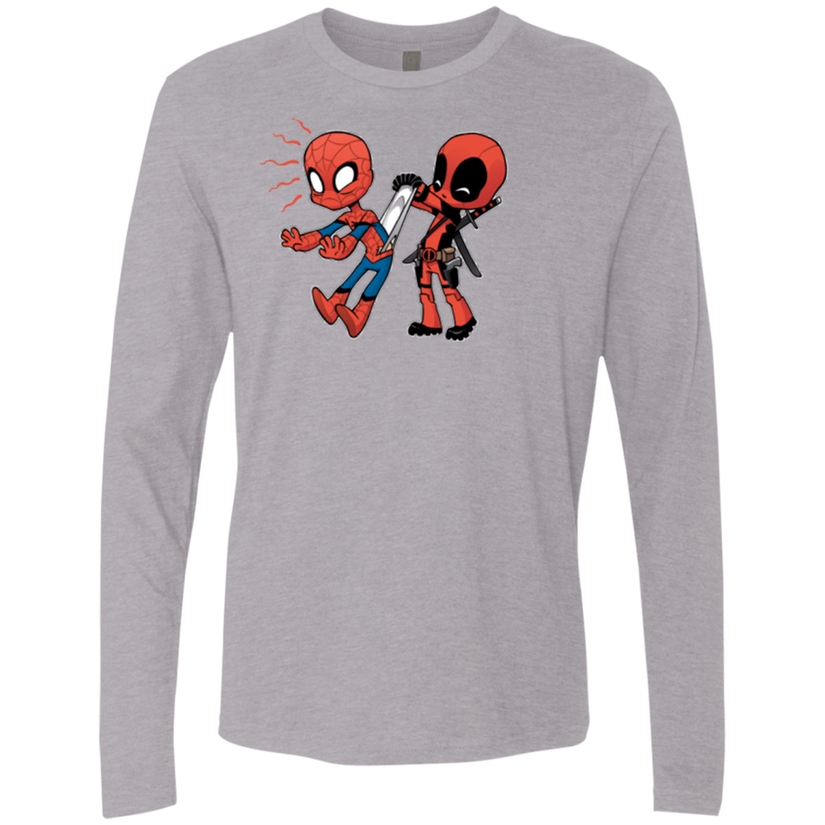 T-Shirts Heather Grey / Small Underoos Men's Premium Long Sleeve