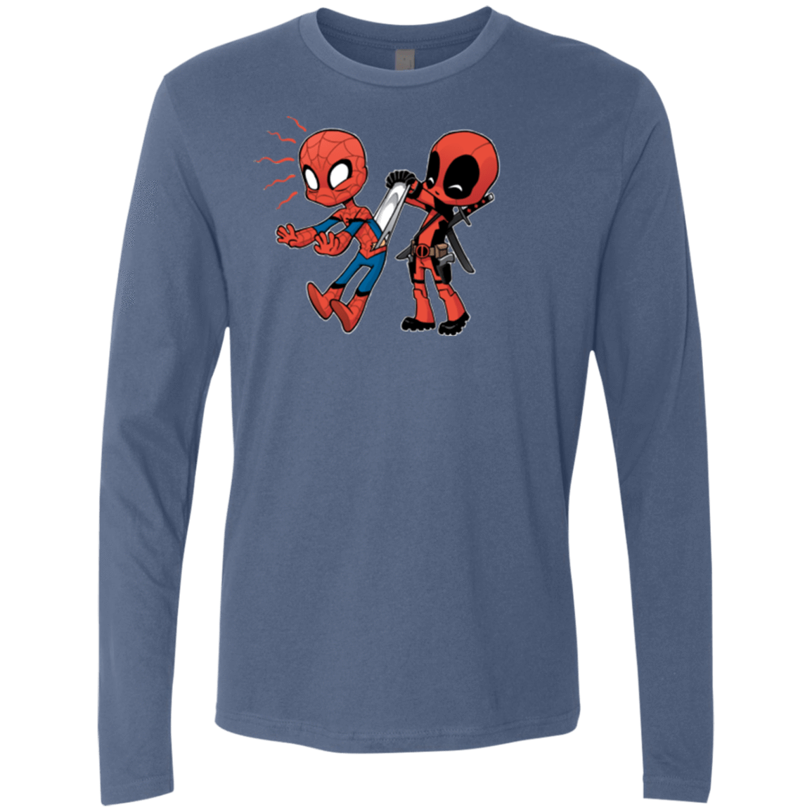 T-Shirts Indigo / Small Underoos Men's Premium Long Sleeve