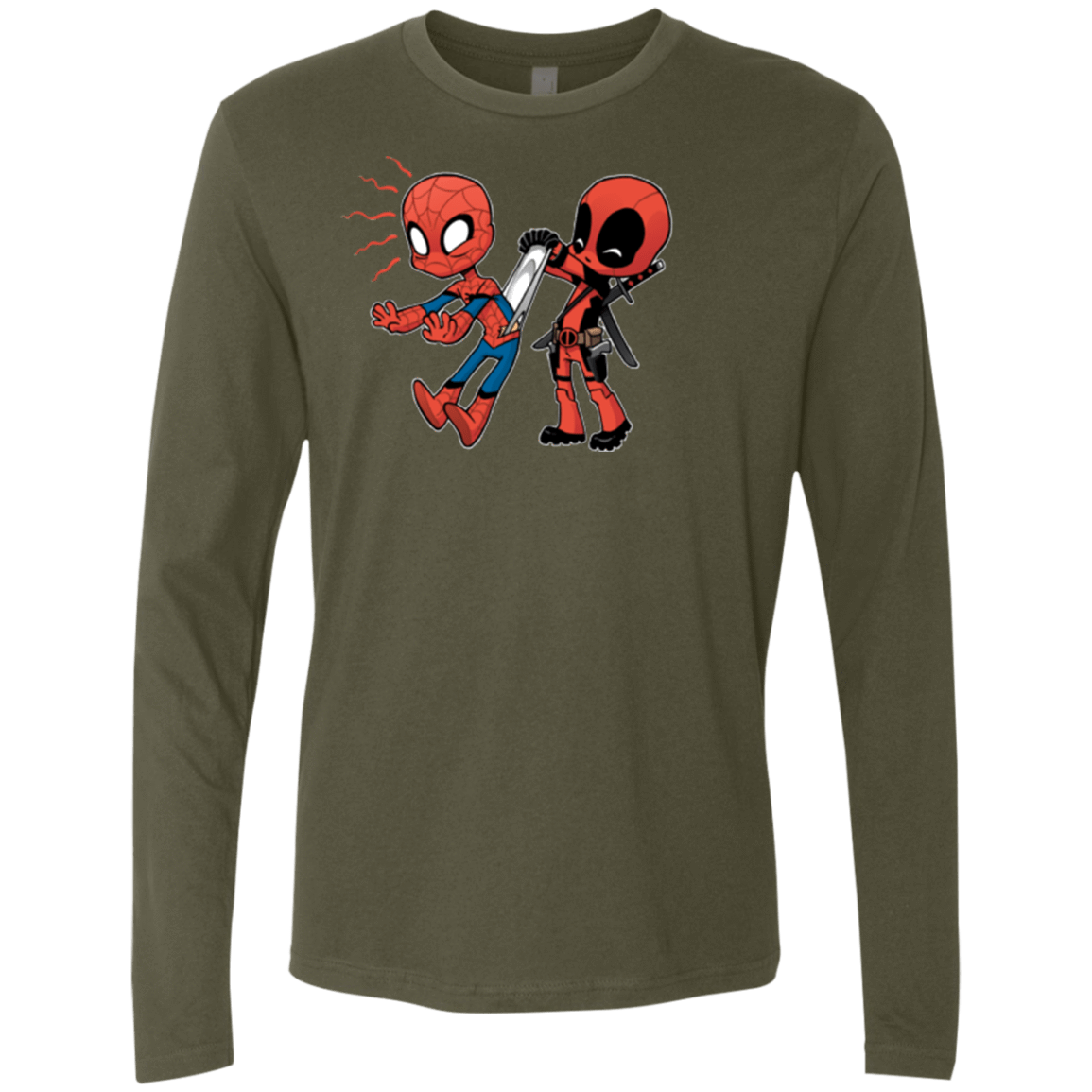 T-Shirts Military Green / Small Underoos Men's Premium Long Sleeve