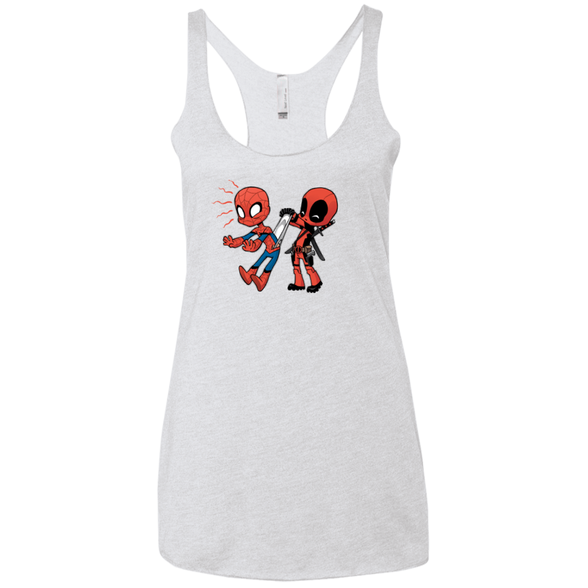 T-Shirts Heather White / X-Small Underoos Women's Triblend Racerback Tank