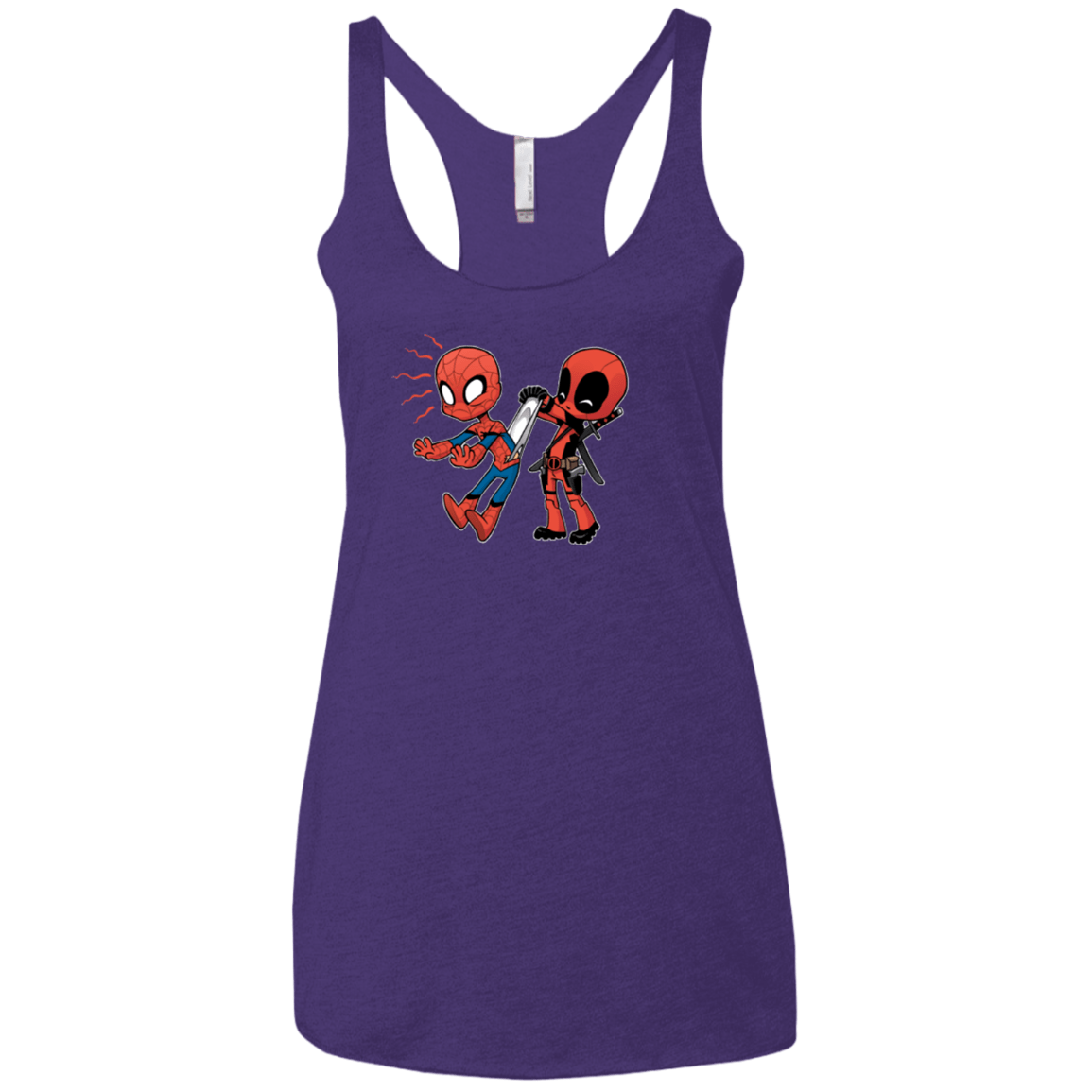 T-Shirts Purple / X-Small Underoos Women's Triblend Racerback Tank