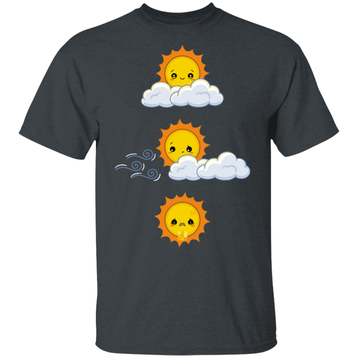 T-Shirts Dark Heather / S Unexpected Wind T-Shirt