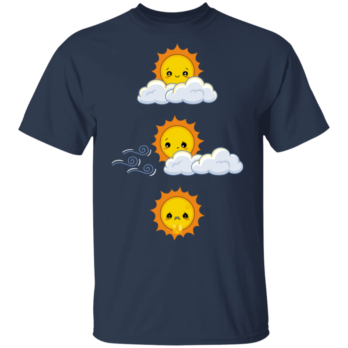 T-Shirts Navy / S Unexpected Wind T-Shirt