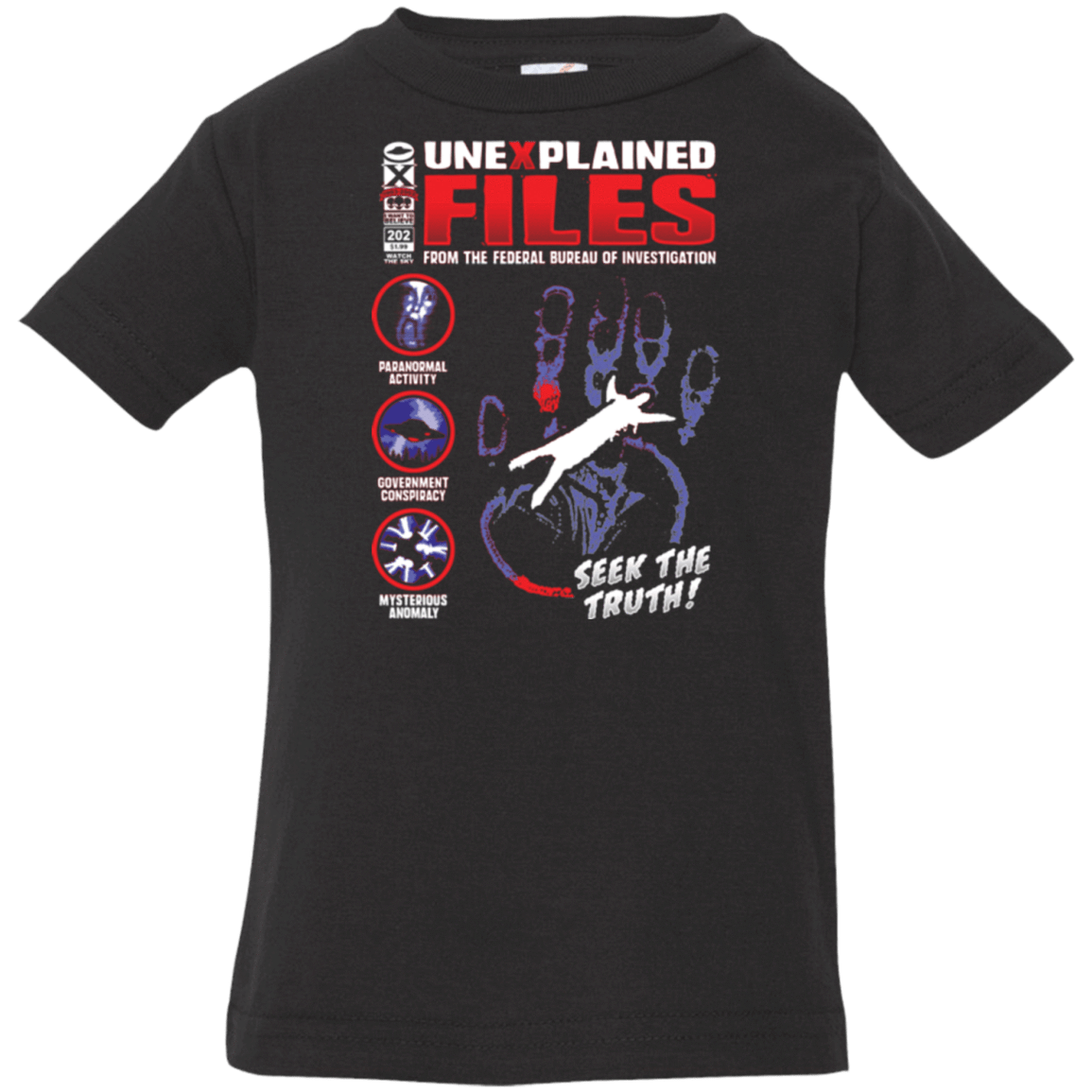 T-Shirts Black / 6 Months Unexplained Files Infant Premium T-Shirt